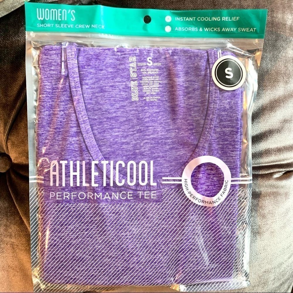 5/$25 Blue Star | Women’s | Athleticool Performance Shirt | Purple